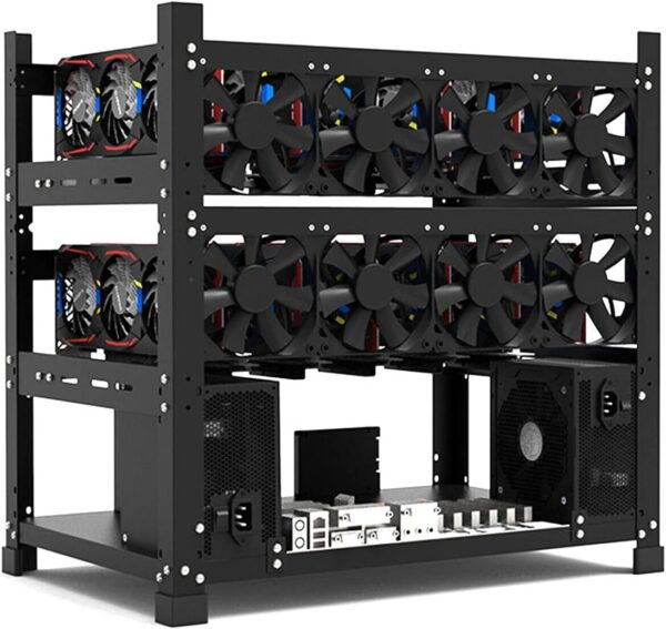 Mining Rig Frame - 3 Layers 12 GPU Steel Mining Case Bitcoin Ethereum ETH Rack Dual Power Motherboard Bracket Computer Case Miner Frame-Rack… - Image 2