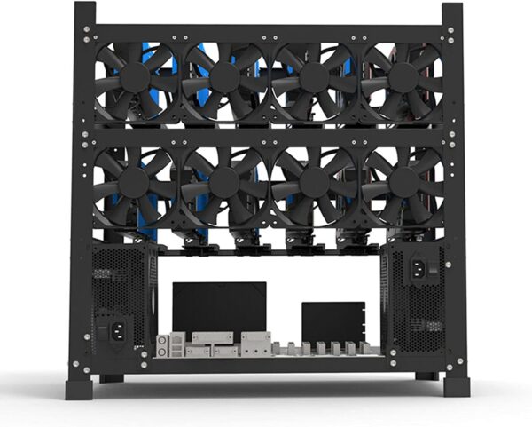 Mining Rig Frame - 3 Layers 12 GPU Steel Mining Case Bitcoin Ethereum ETH Rack Dual Power Motherboard Bracket Computer Case Miner Frame-Rack… - Image 3