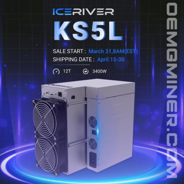 NEW IceRiver KS5L 12T 3400W Kas Miner Kaspa Mining Crypto Miner ASIC Miner Include PSU (IceRiver KS5L 12T) - Image 6