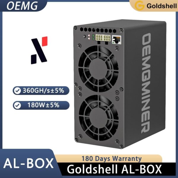 New Goldshell AL Box Asic Miner 360G 180W Alephium Miner Crypto Mining with PSU by OEMGMINER - Image 2