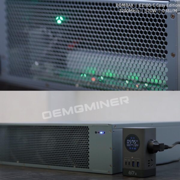 NEW Bombax Miner EZ100-C 3800M 760W Ethereum Classic ETC, ZIL, OCTA Quiet Miner Crypto Mining ASIC Miner Home Mining Dual Mode (3800M) - Image 4