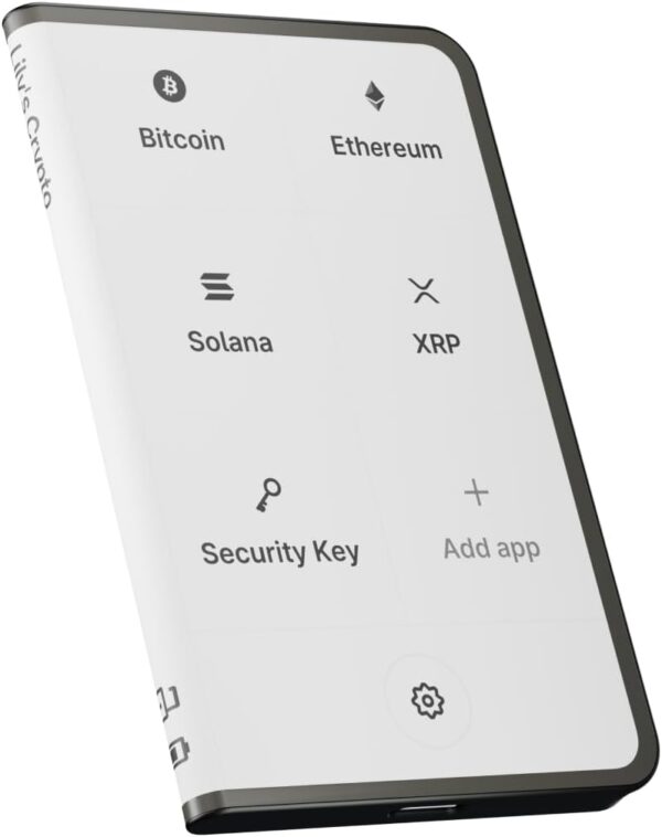 Ledger Stax - Next-Gen Secure Touchscreen Crypto Wallet with Curved E Ink Display