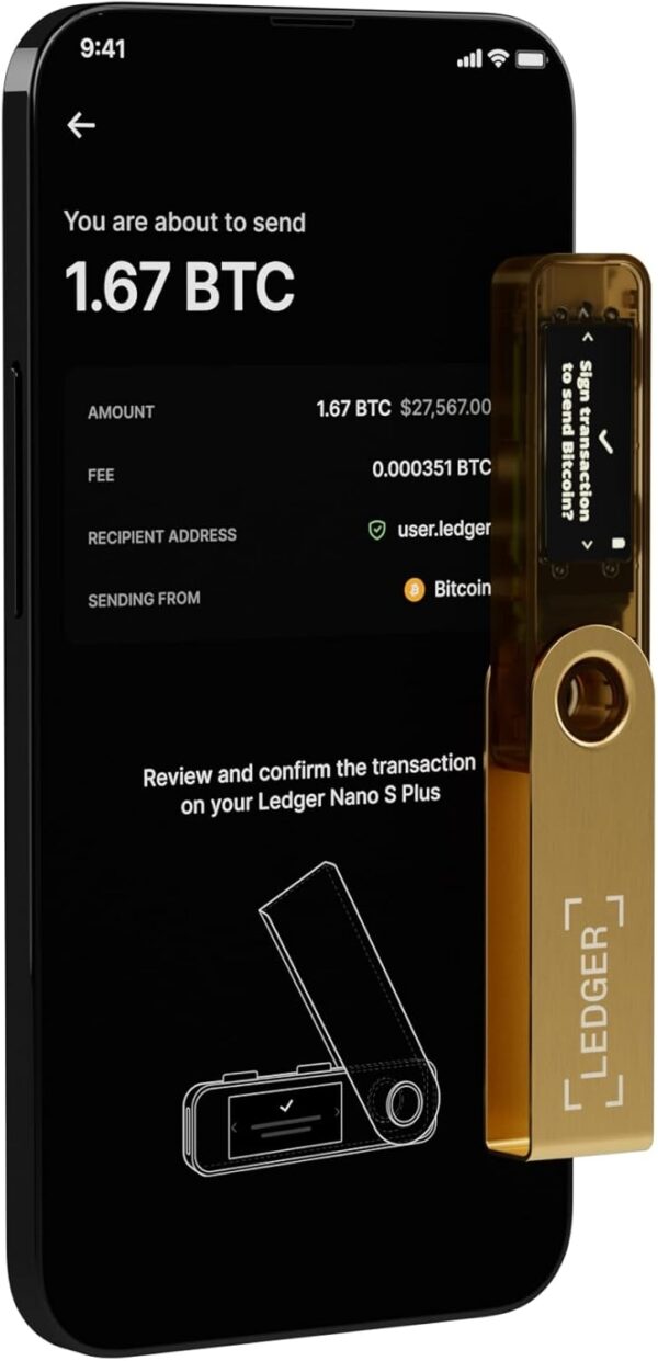 Ledger Nano S Plus Crypto Hardware Wallet (Matte Black) - Safeguard Your Crypto, NFTs and Tokens - Image 12