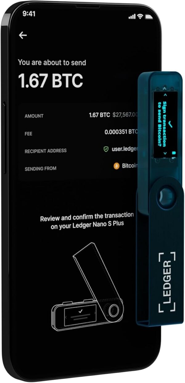 Ledger Nano S Plus Crypto Hardware Wallet (Matte Black) - Safeguard Your Crypto, NFTs and Tokens - Image 41