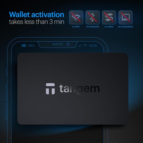 TANGEM Wallet Pack of 3 - Secure Crypto Wallet - Trusted Cold Storage for Bitcoin, Ethereum, NFT's & More Coins - 100% Offline Hardware Wallet - Image 3