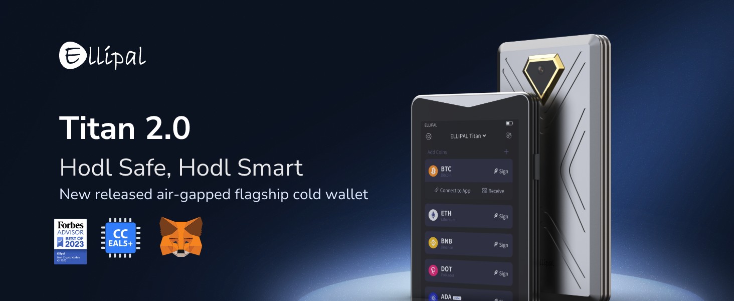 ellipal titan 2.0 crypto Hardware Wallet crypto wallet cold wallet cold storage bitcoin wallet