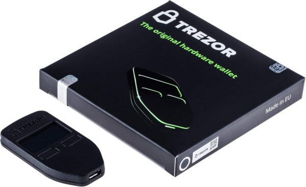 Trezor Model One - The Original Cryptocurrency Hardware Wallet, Bitcoin Security, Store & Manage Over 7000 Coins & Tokens, Easy-to-Use Interface, Quick & Simple Setup (Black) - Image 2