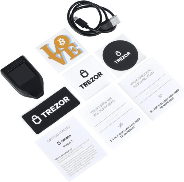 Trezor Model T - Crypto Hardware Wallet with LCD Touchscreen, Protecting Bitcoin & 1000's of Coins with Maximum Security - Image 5