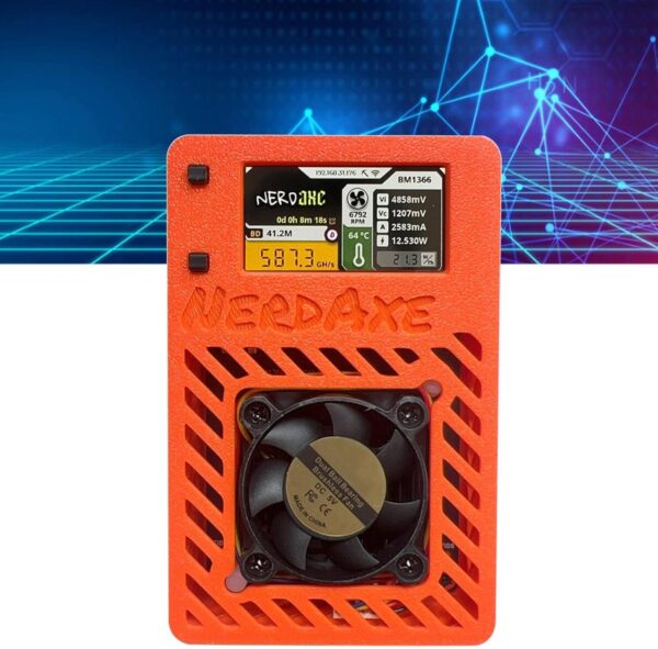 Qussedser NerdAxe Miner Nerdminer 500Gh/S S19XP BM1366 ASIC Bitaxe Bitcoin Micro Miner with 1.9 Inch Display Lottery Mining Miner UK Plug - Image 4