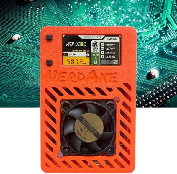 Qussedser NerdAxe Miner Nerdminer 500Gh/S S19XP BM1366 ASIC Bitaxe Bitcoin Micro Miner with 1.9 Inch Display Lottery Mining Miner UK Plug - Image 6