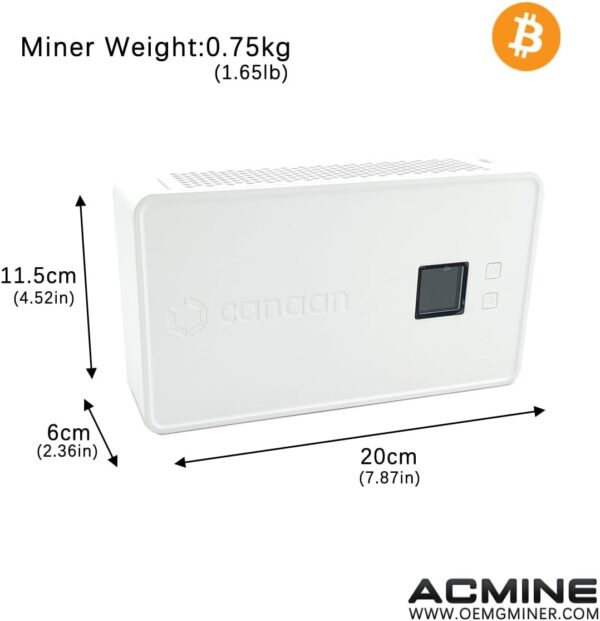 New Avalon Nano 3 SHA-256 ASIC Bitcoin Miner Quiet 4TH/s Home Mining Machine with 140W PSU (Black) - Image 9