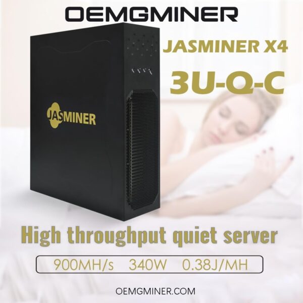 99% New Jasminer X4-Q 900MH/s 340w 5G ETC ETHW ETHF Octa ZIL Miner Low Power Bulid-in PSU Ultra-Silence Home Mining by MinerXpert - Image 2